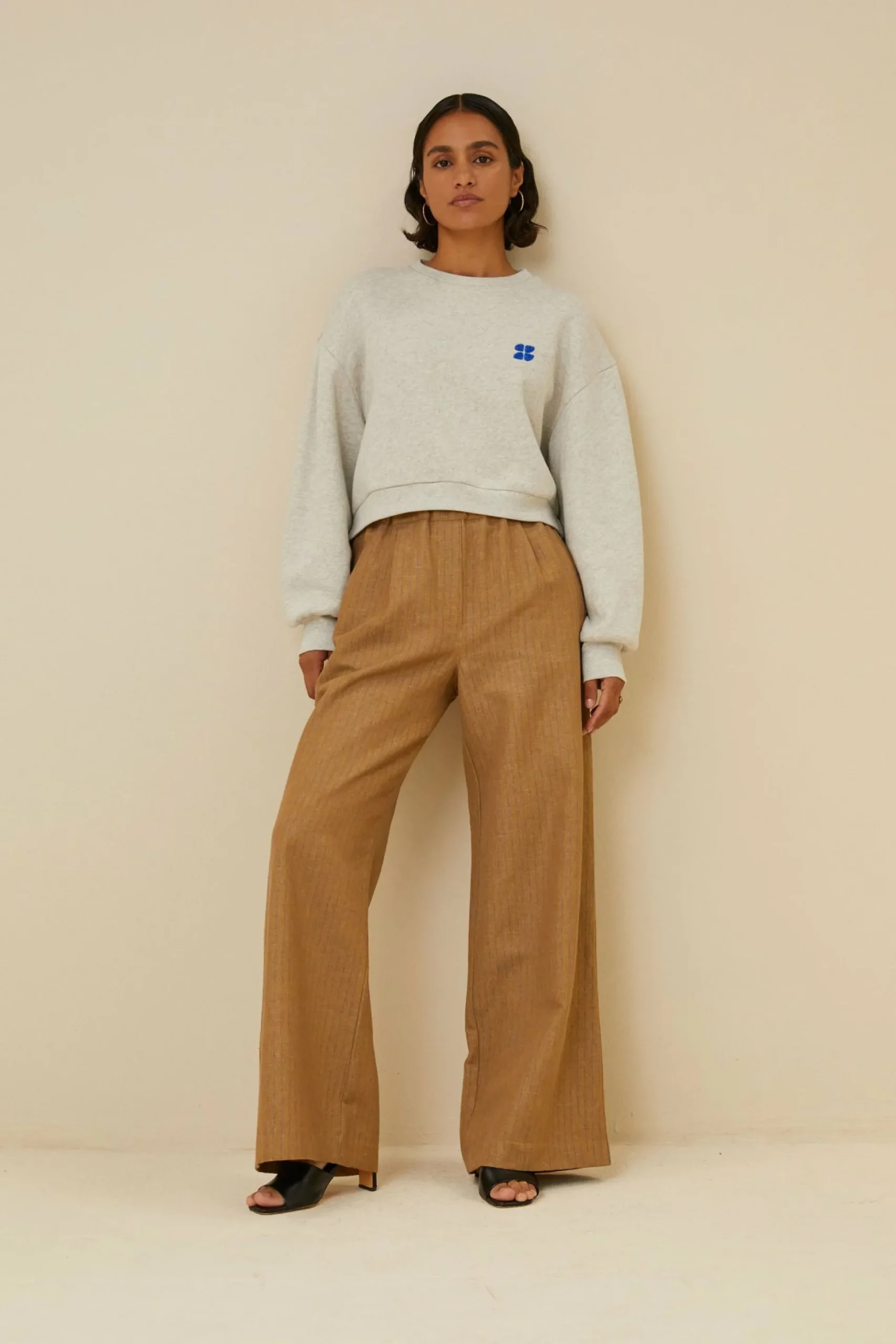 By bar Broeken<Benji Italian Stripe Pant