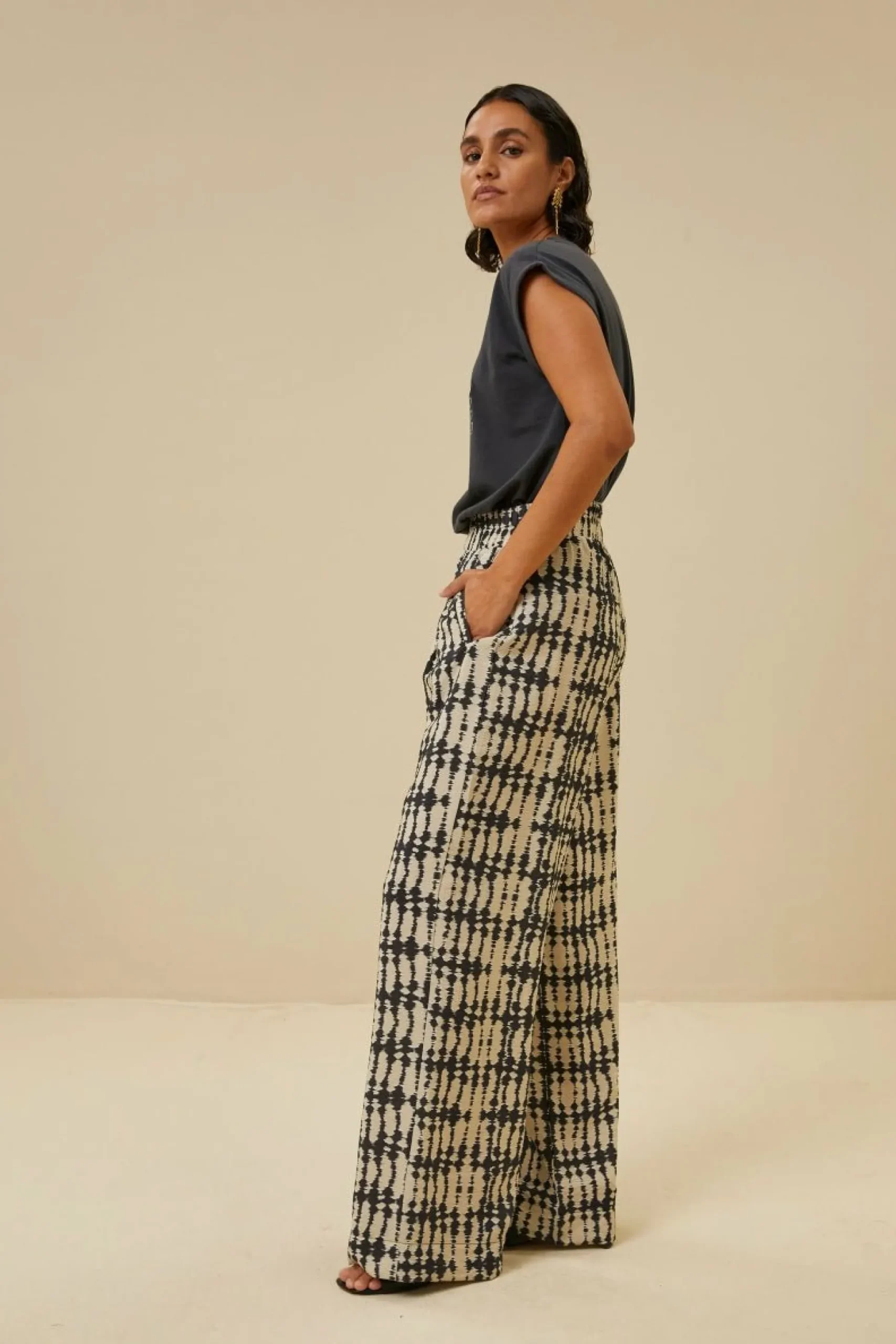 By bar Broeken<Benji Tie Dyed Pant
