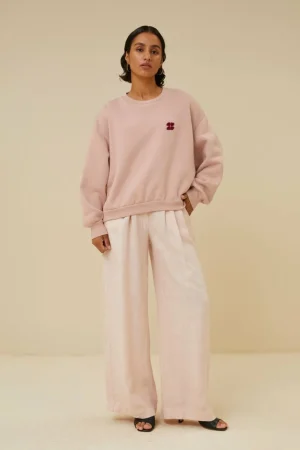 By bar Truien<Bibi Short Logo Sweater