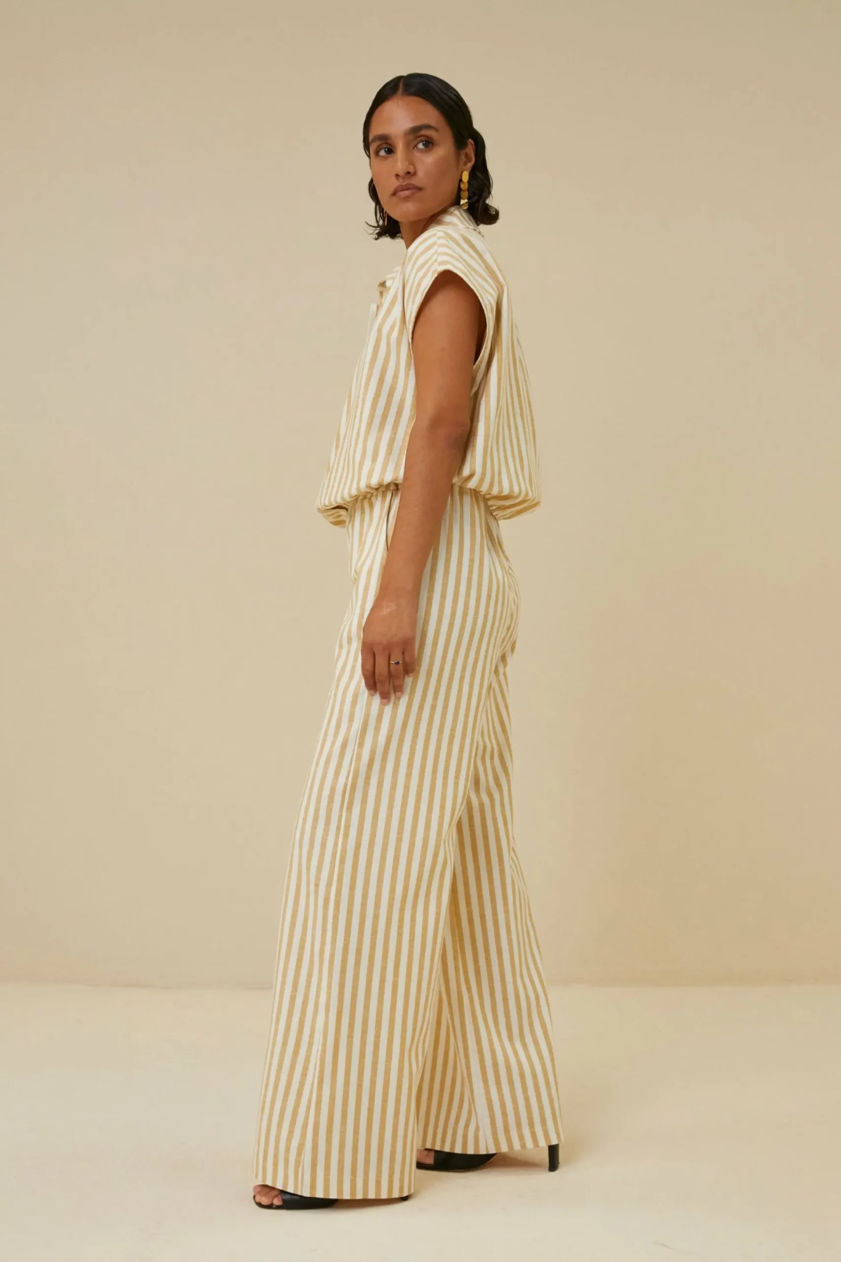 By bar Co-Ord Sets<Bieke Linen Stripe Blouse