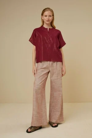 By bar Blouses<Bo Metallic Blouse