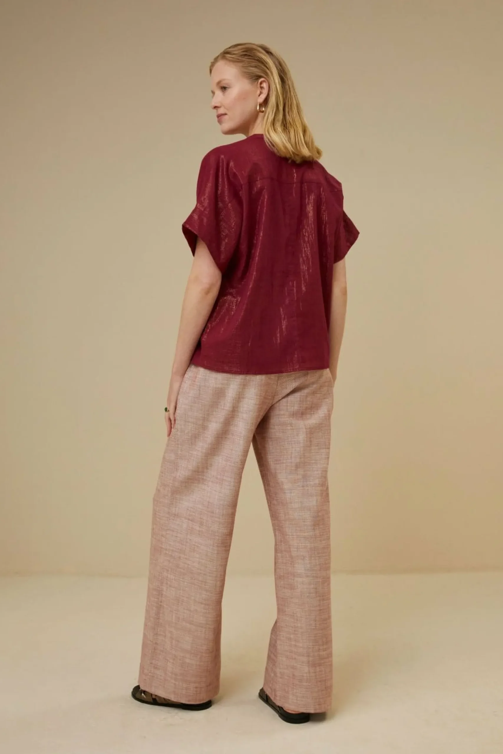 By bar Blouses<Bo Metallic Blouse