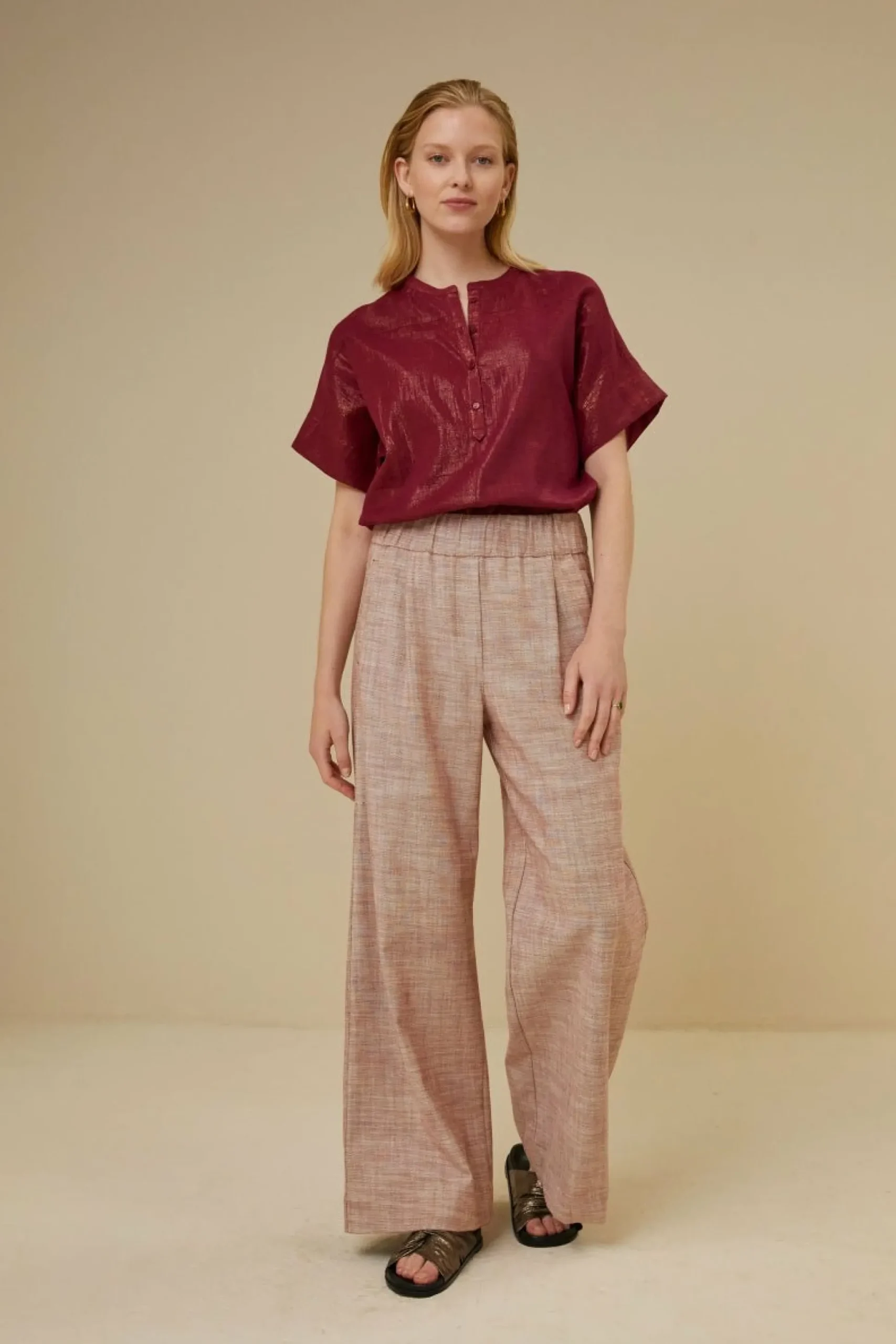 By bar Blouses<Bo Metallic Blouse