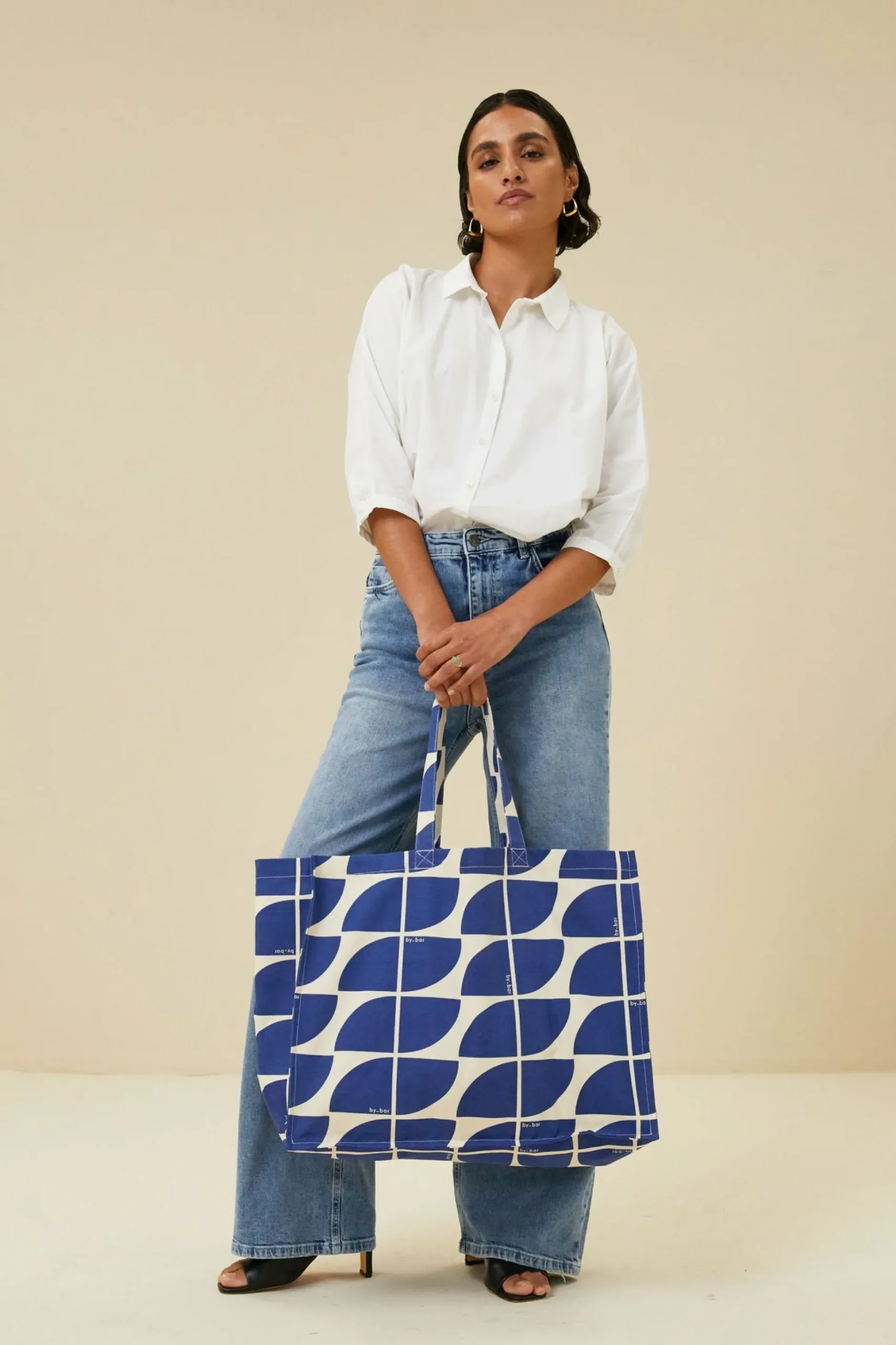 By bar Tassen<Canvas Bag Logo L