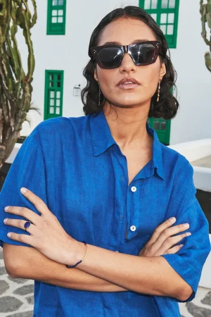 By bar Co-Ord Sets<Cris Linen Blouse