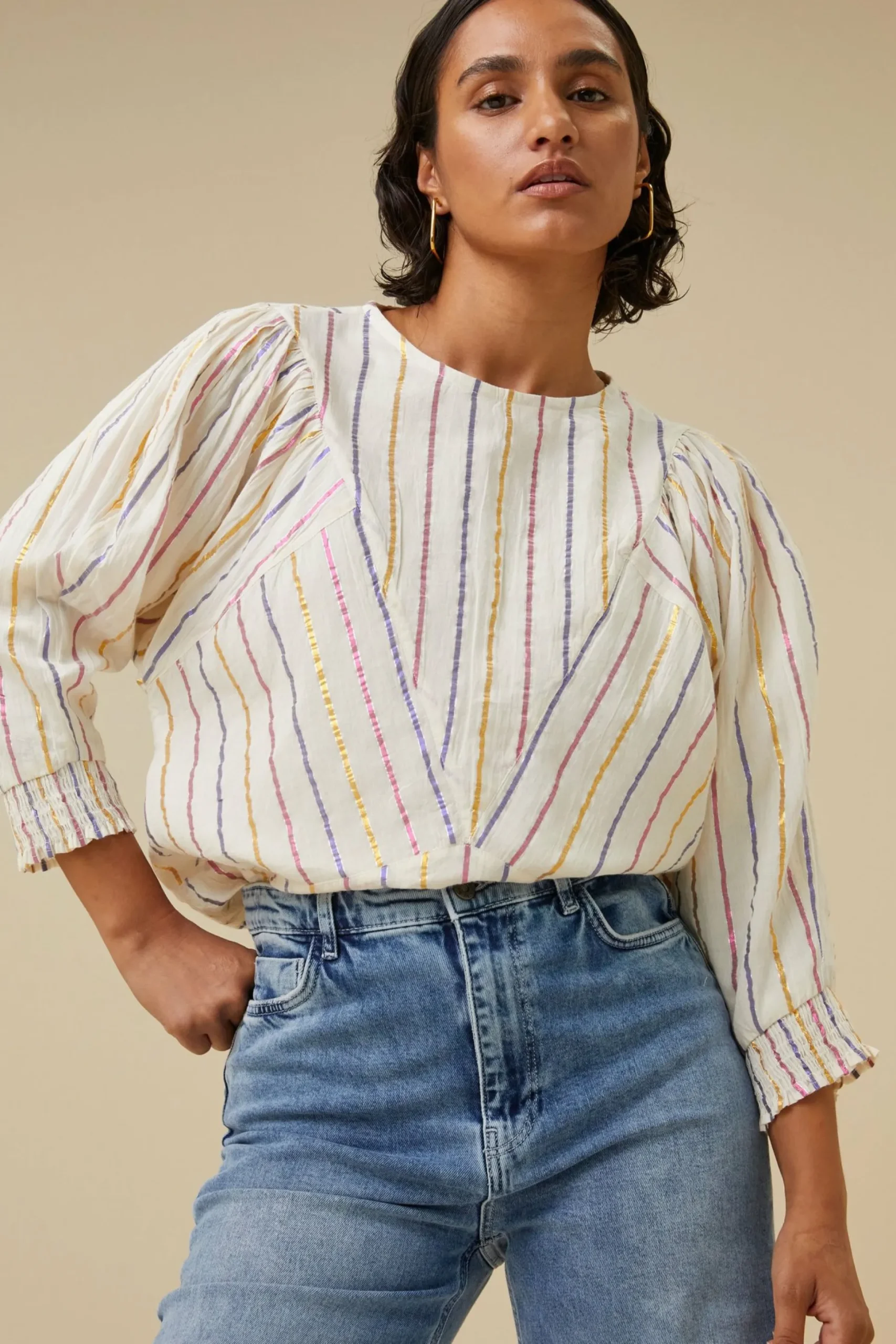 By bar Blouses<Dua La Stripe Blouse