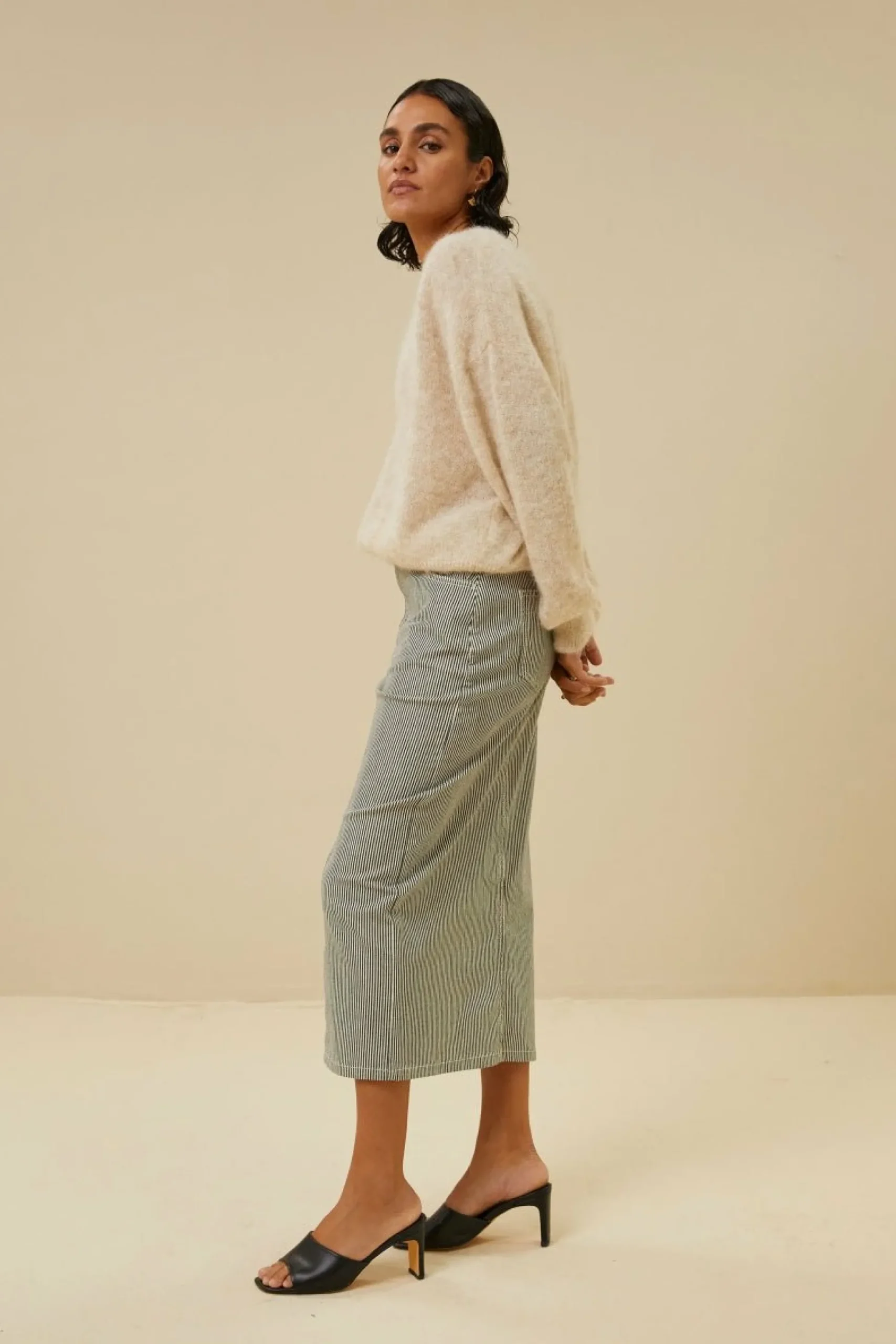 By bar Rokken<Elba Stripe Skirt