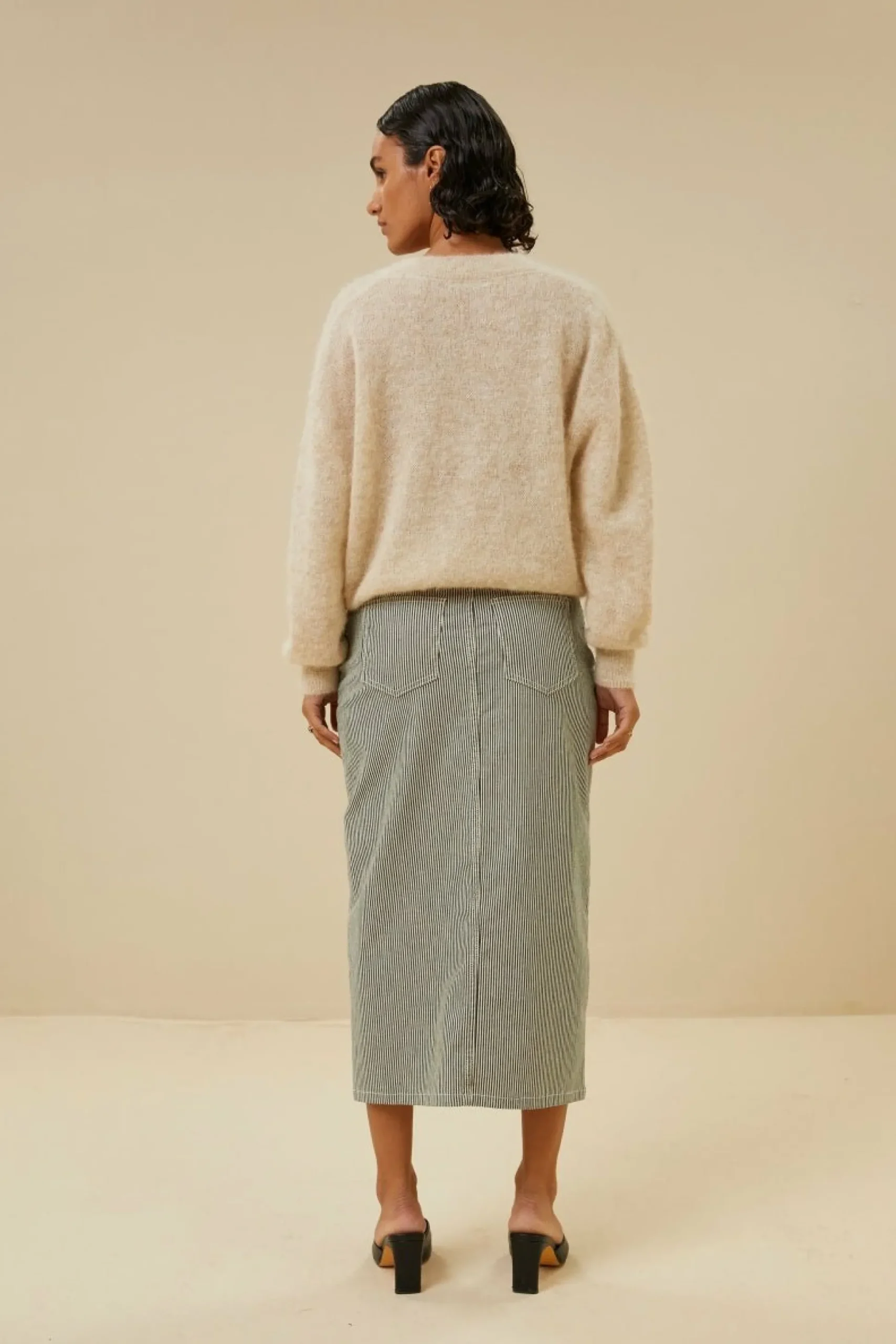 By bar Rokken<Elba Stripe Skirt