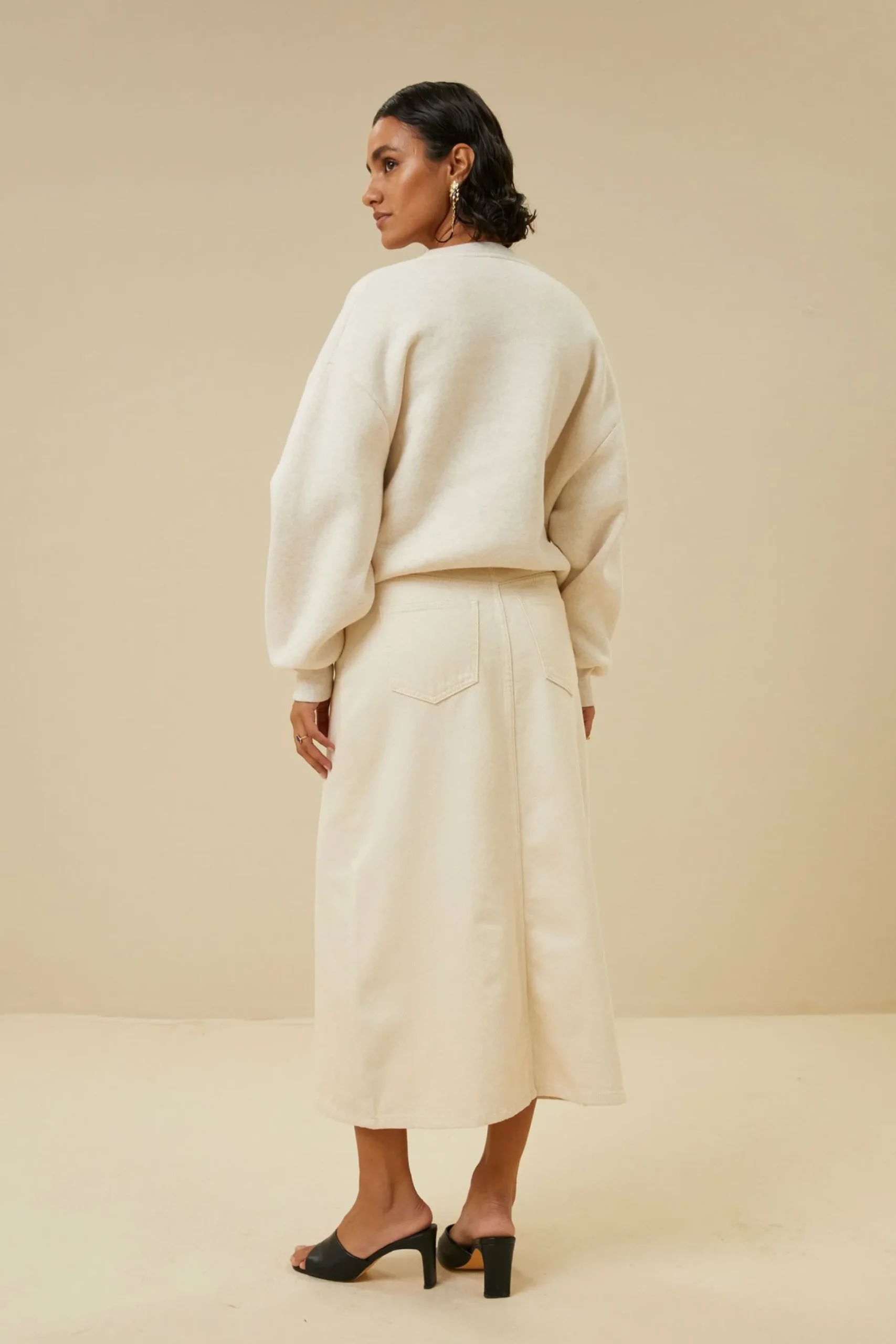 By bar Rokken<Elba Twill Skirt