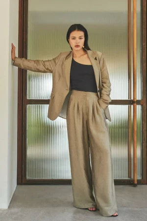 By bar Broeken<Eli Gloss Pant