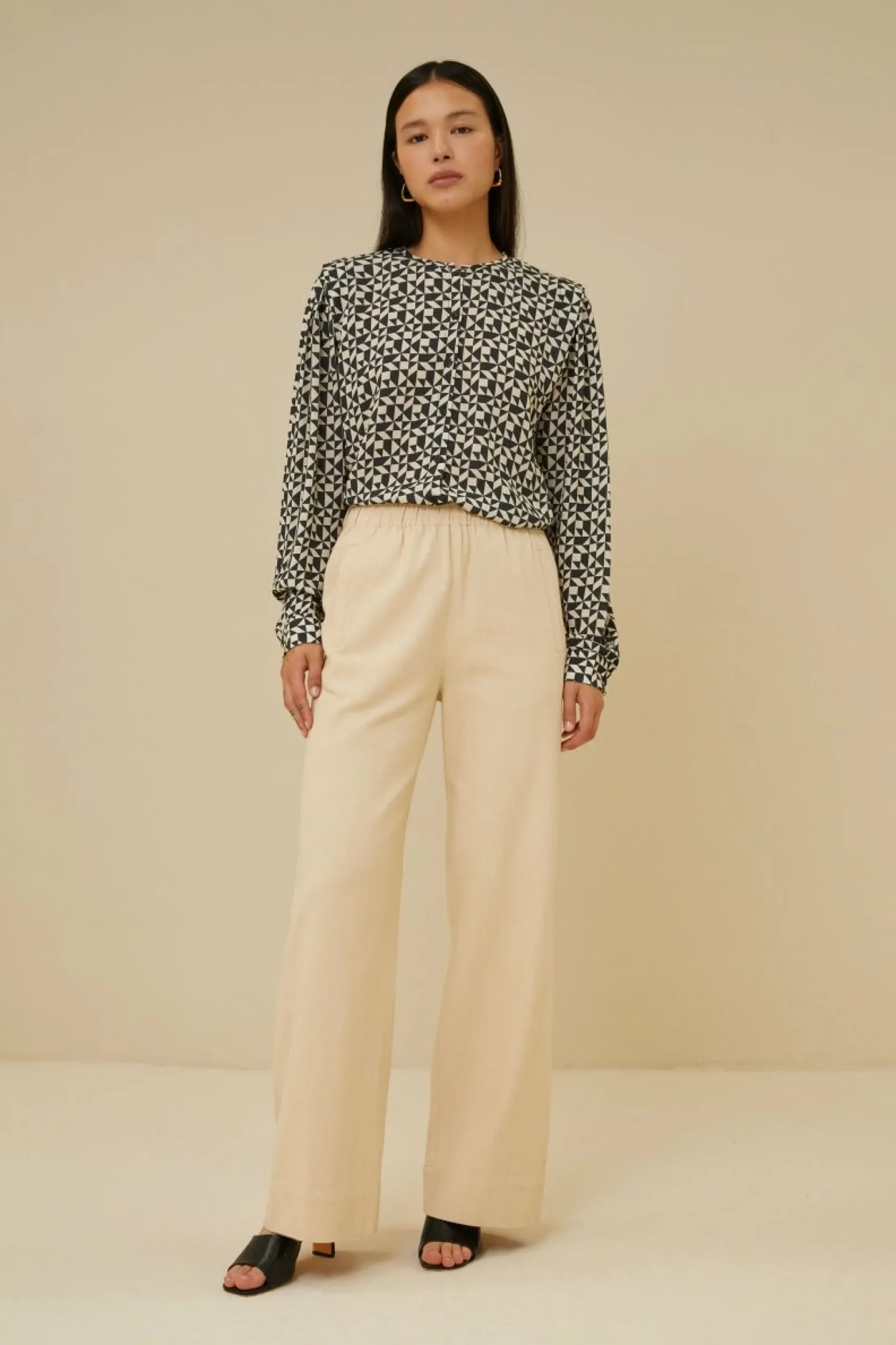 By bar Co-Ord Sets<Erin Graphic Blouse