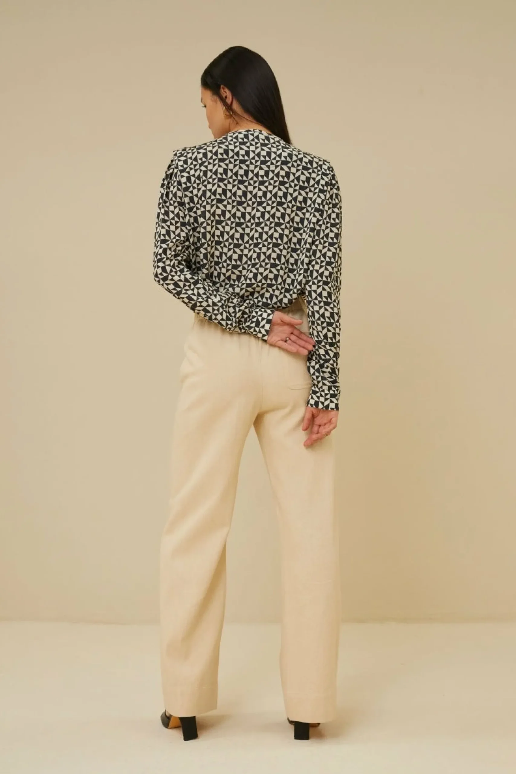 By bar Co-Ord Sets<Erin Graphic Blouse