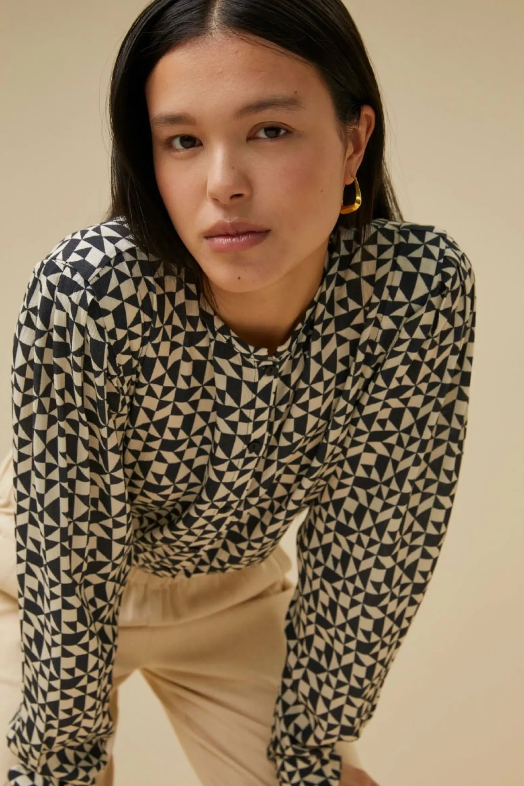 By bar Co-Ord Sets<Erin Graphic Blouse