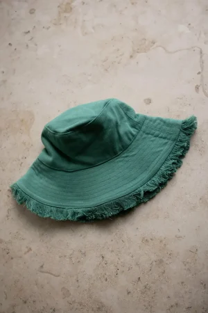 By bar Shawls & Mutsen<Fringed Bucket Hat