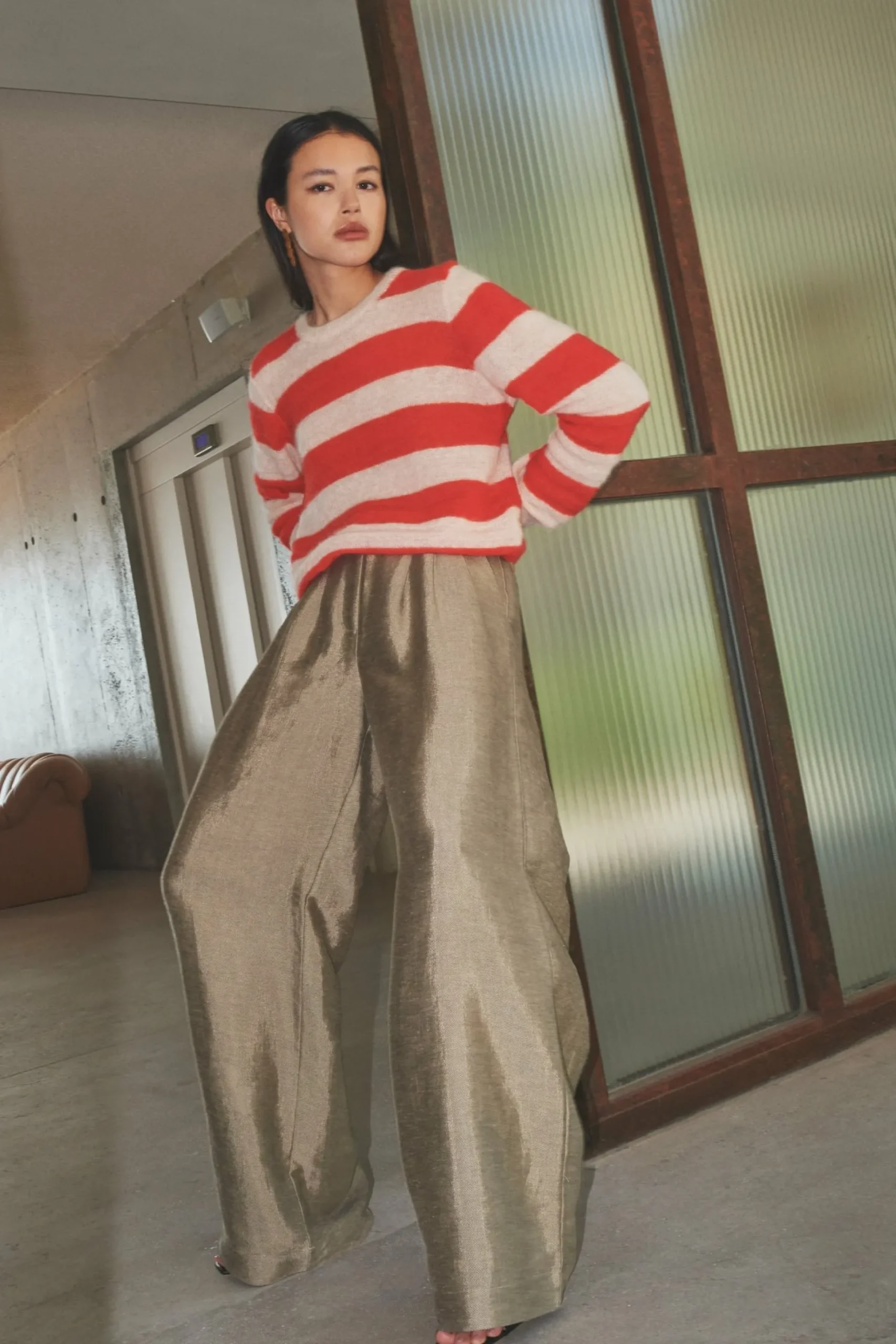 By bar Truien<Gwen Big Stripe Pullover