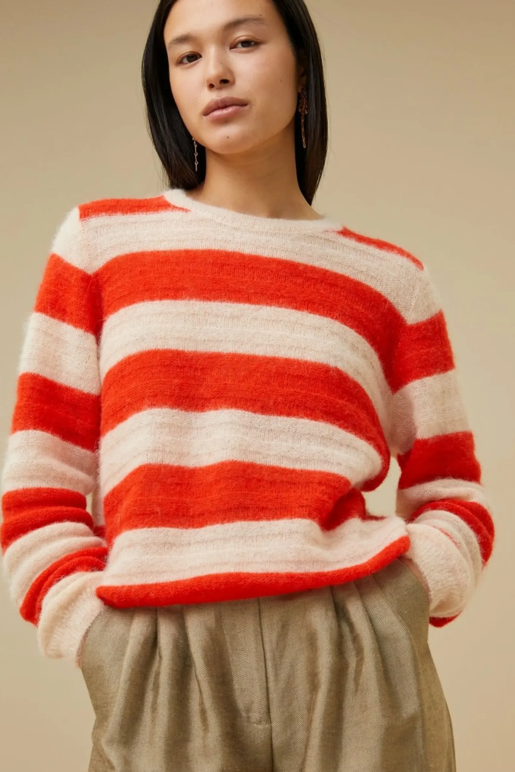 By bar Truien<Gwen Big Stripe Pullover