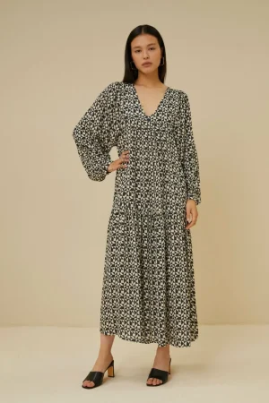 By bar Jurken<Hayley Graphic Dress