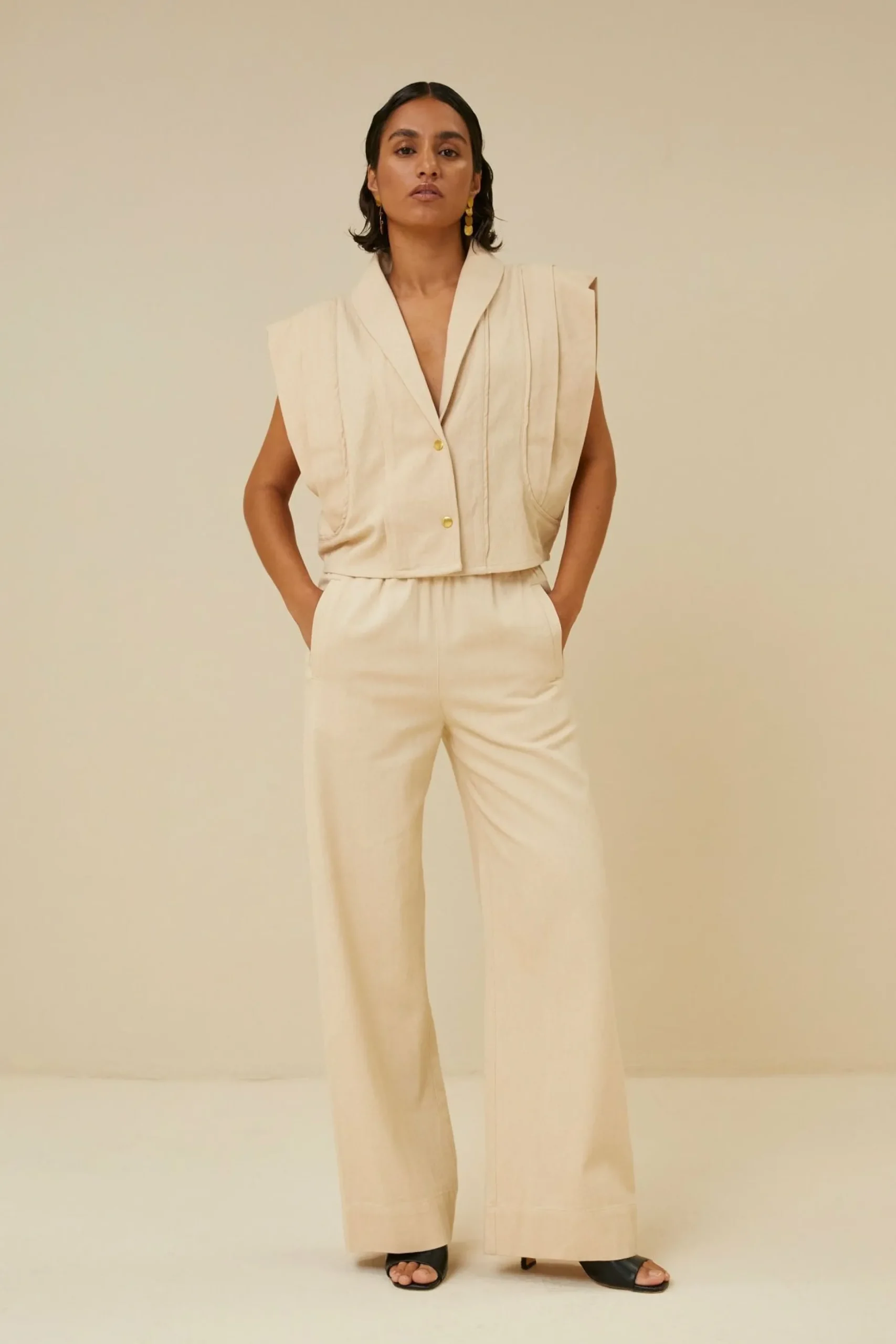 By bar Co-Ord Sets<Jane Sleeveless Jacket