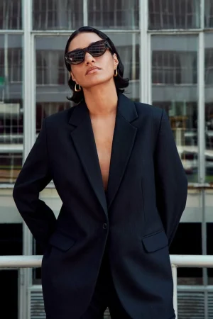 By bar Jassen<Jill Pinstripe Jacket
