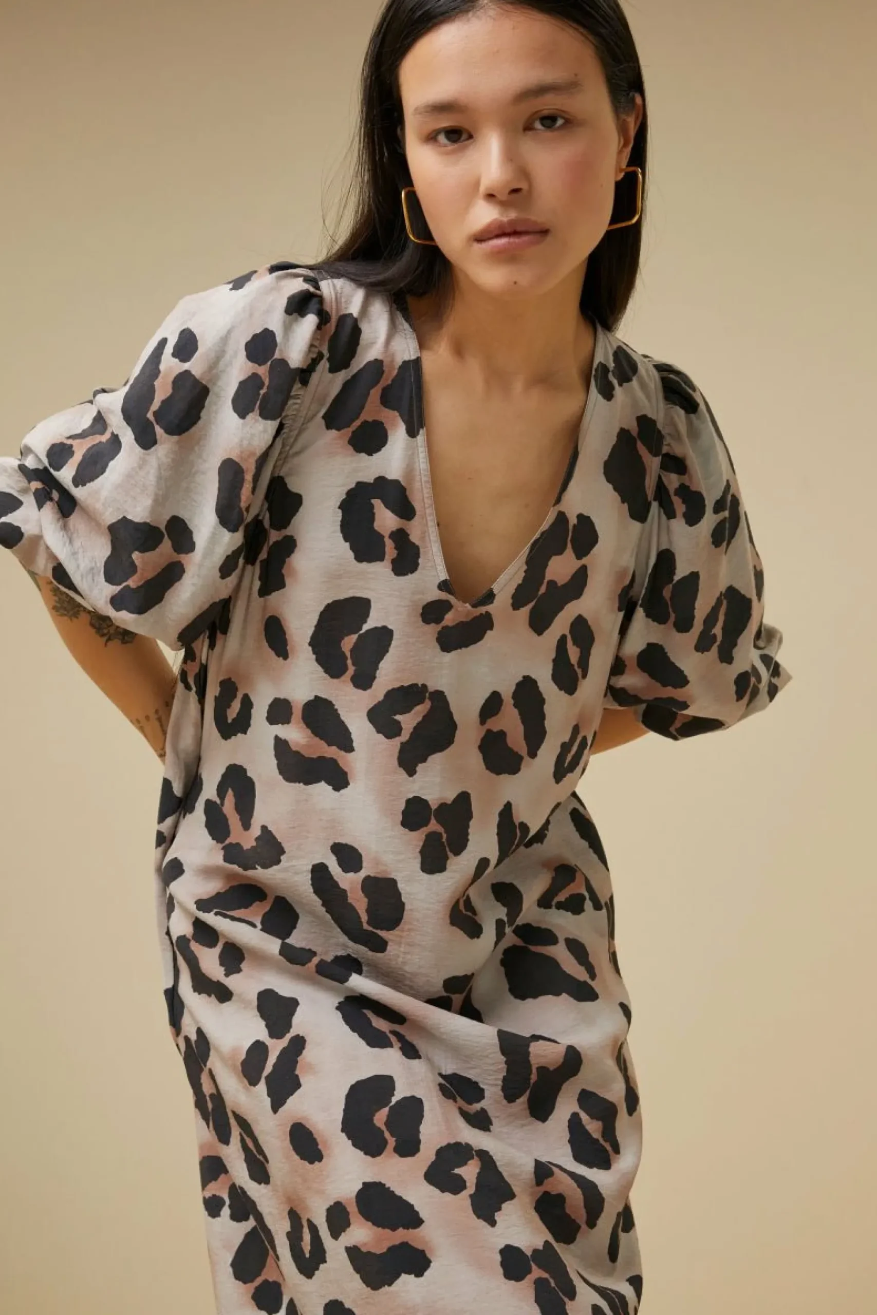 By bar Jurken<Juta Cheetah Dress
