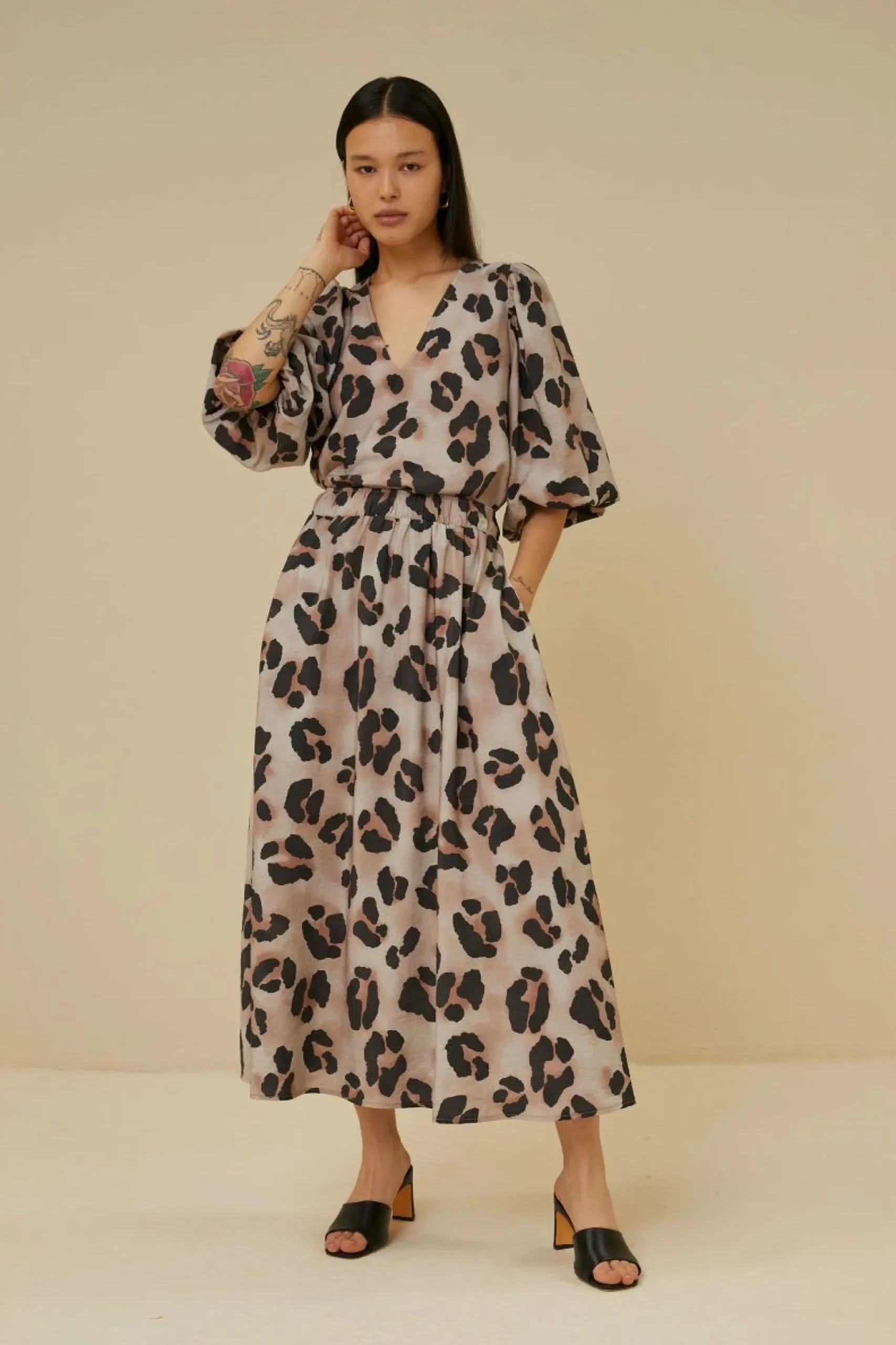 By bar Co-Ord Sets<Juta Cheetah Skirt