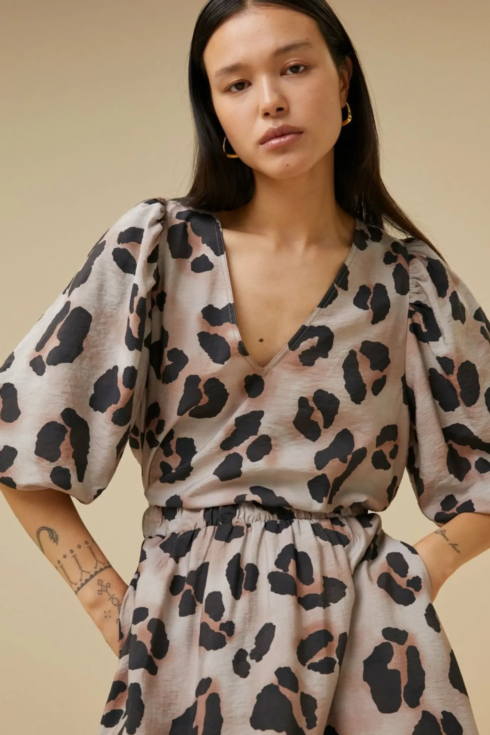 By bar Co-Ord Sets<Juta Cheetah Skirt