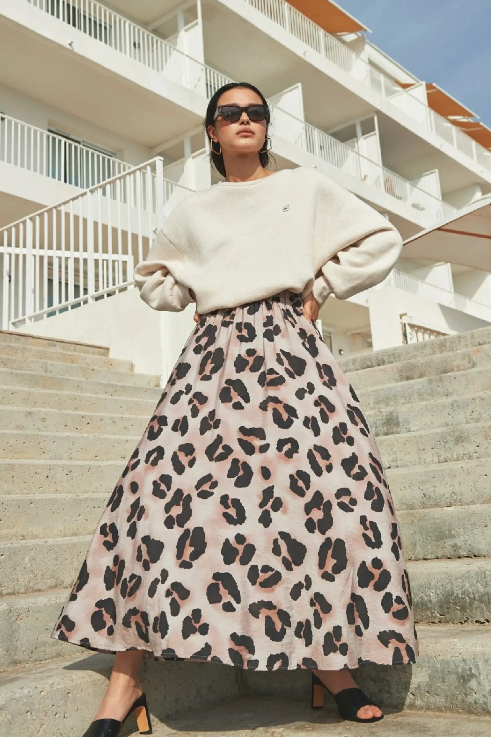By bar Co-Ord Sets<Juta Cheetah Skirt