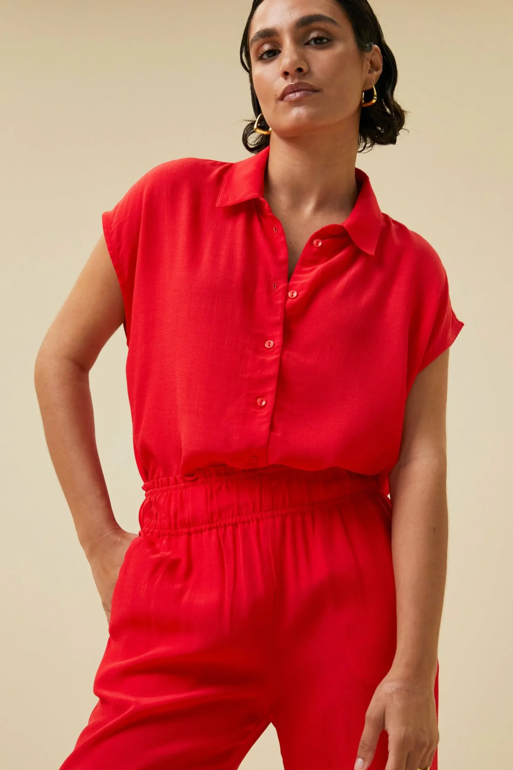 By bar Blouses<Kiek Viscose Top