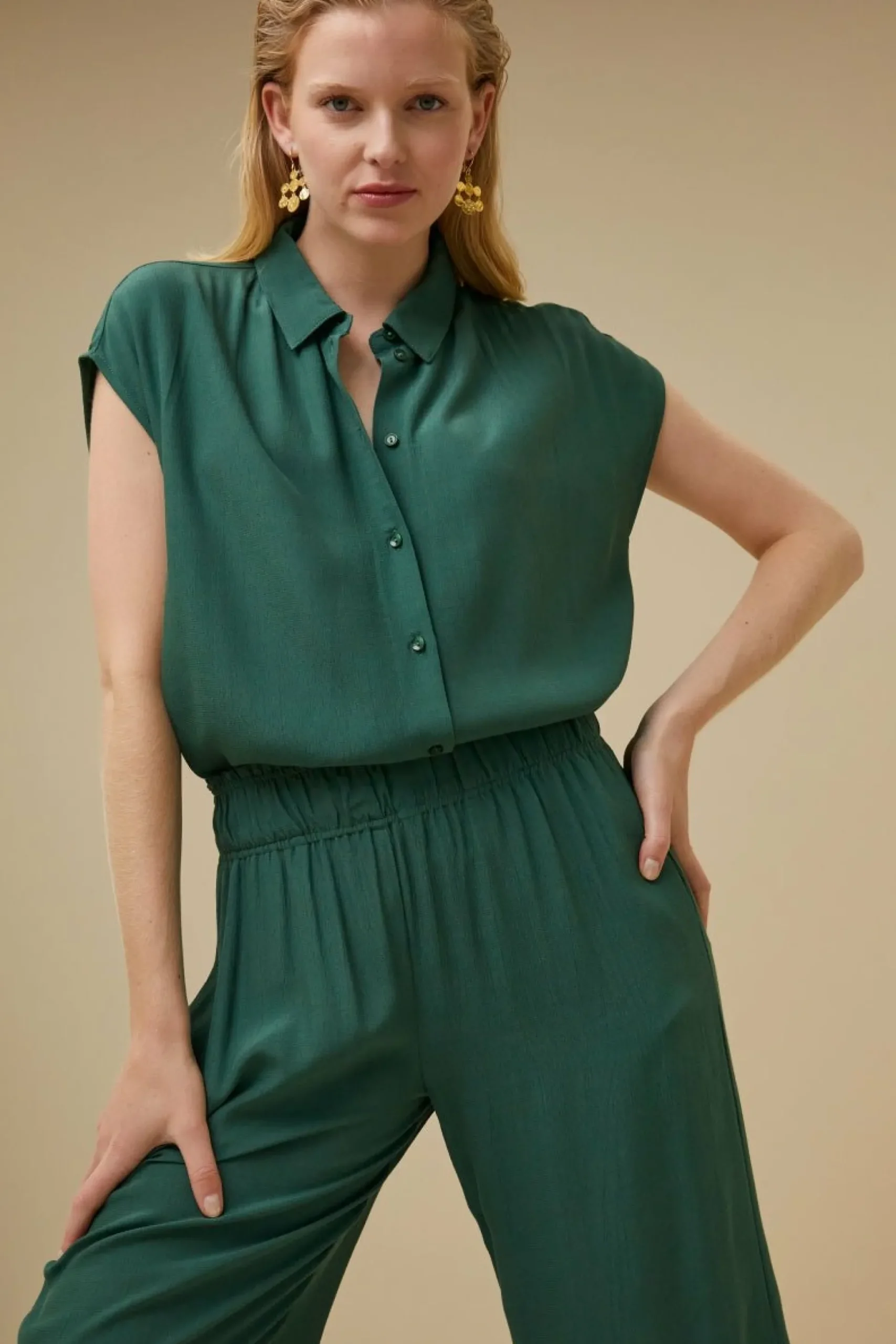 By bar Blouses<Kiek Viscose Top