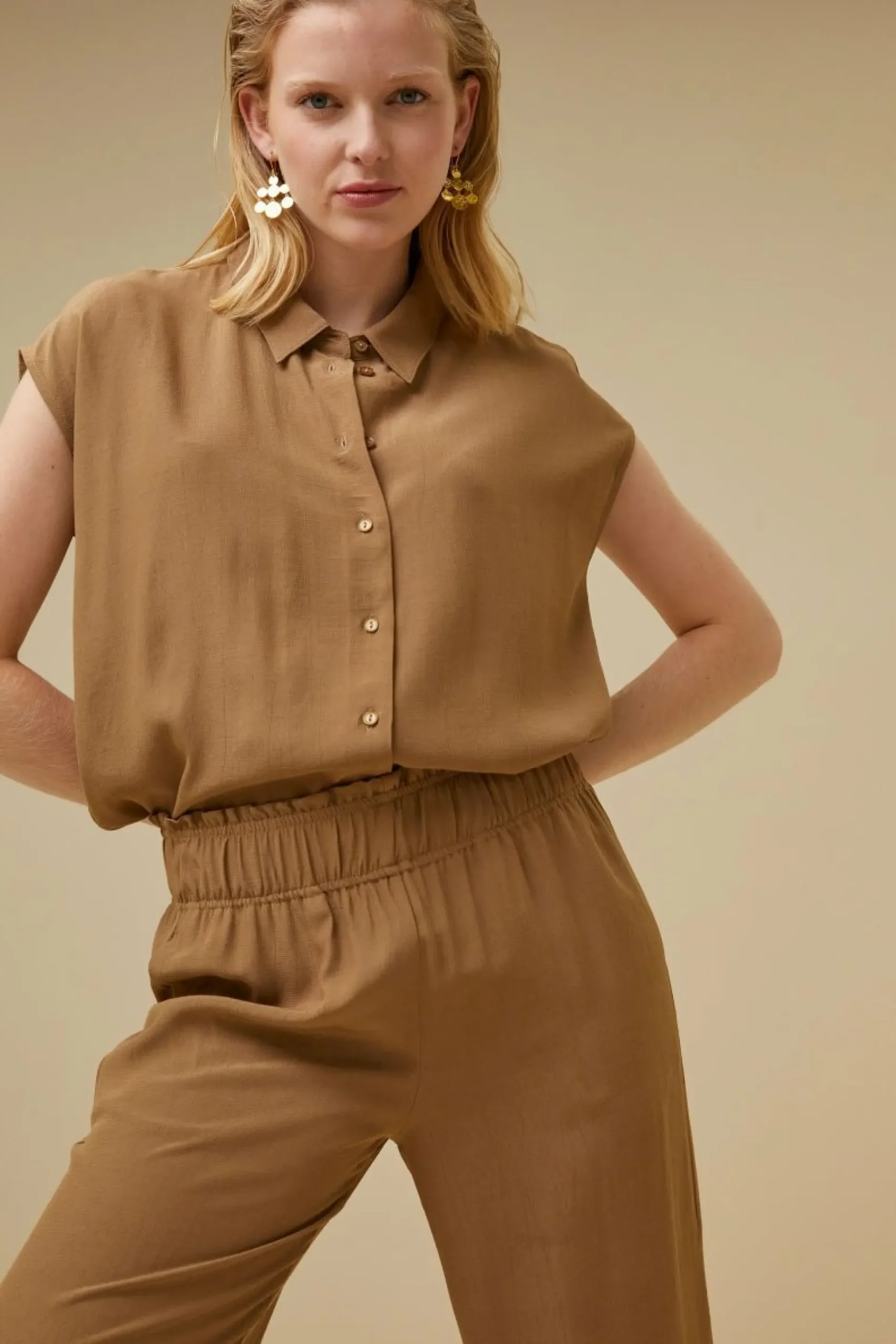 By bar Blouses<Kiek Viscose Top