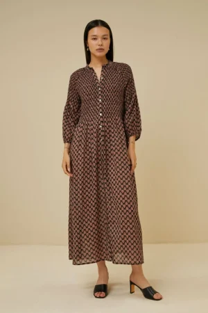 By bar Jurken<Loulou Leaf Dress