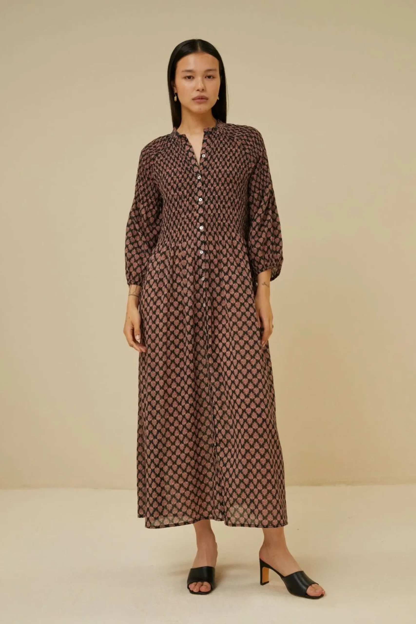 By bar Jurken<Loulou Leaf Dress