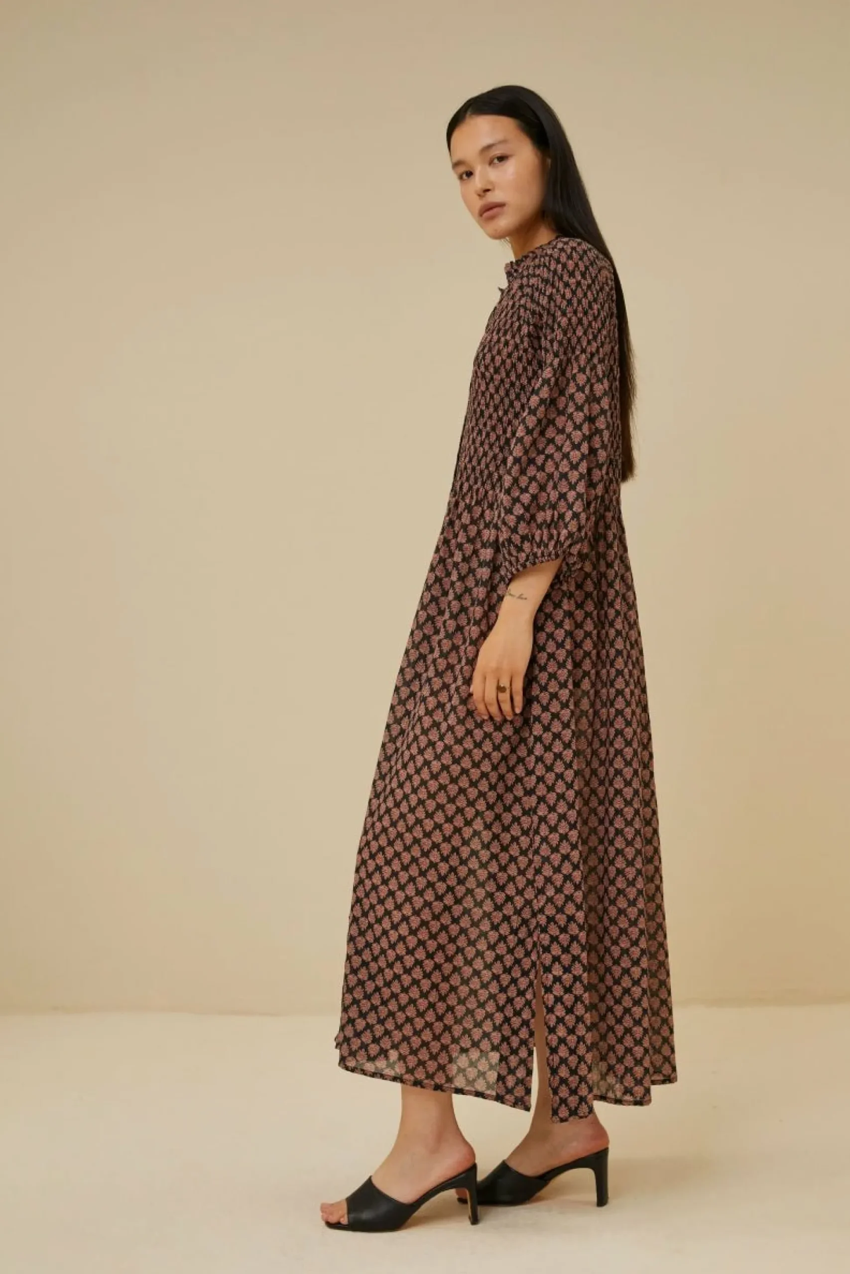By bar Jurken<Loulou Leaf Dress