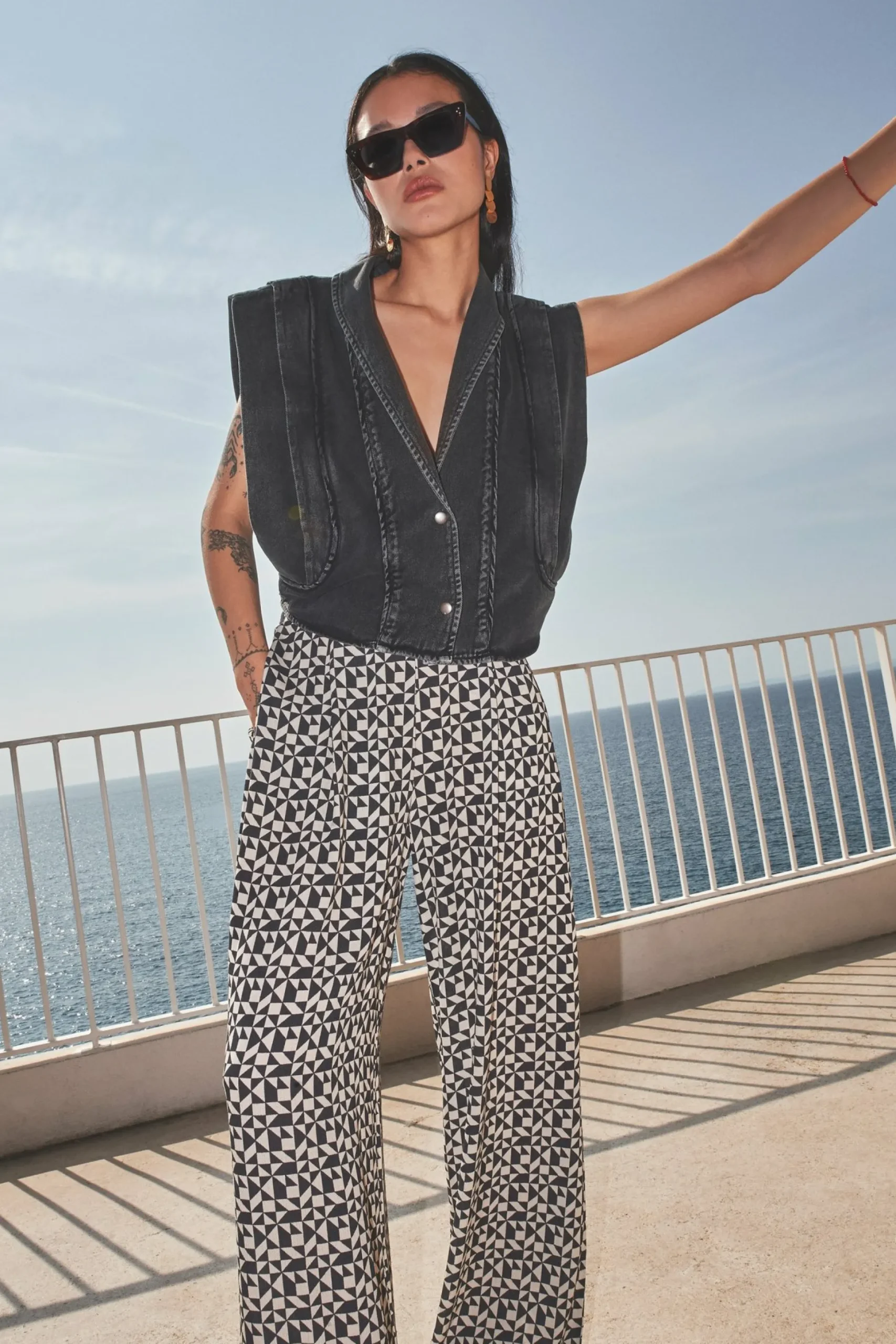 By bar Co-Ord Sets<Mara Graphic Pant