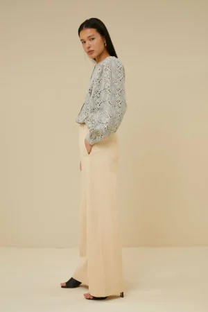 By bar Co-Ord Sets<Mees Twill Pant