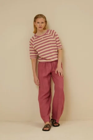 By bar Tops & Shirts<Neva Big V Stripe Top