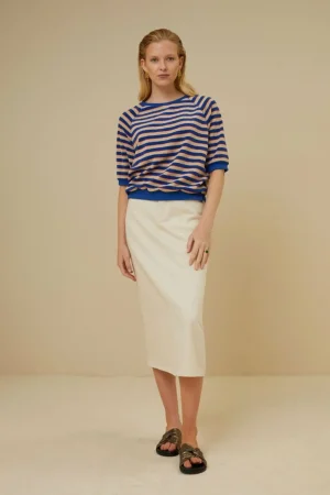 By bar Tops & Shirts<Neva Slub Stripe Top