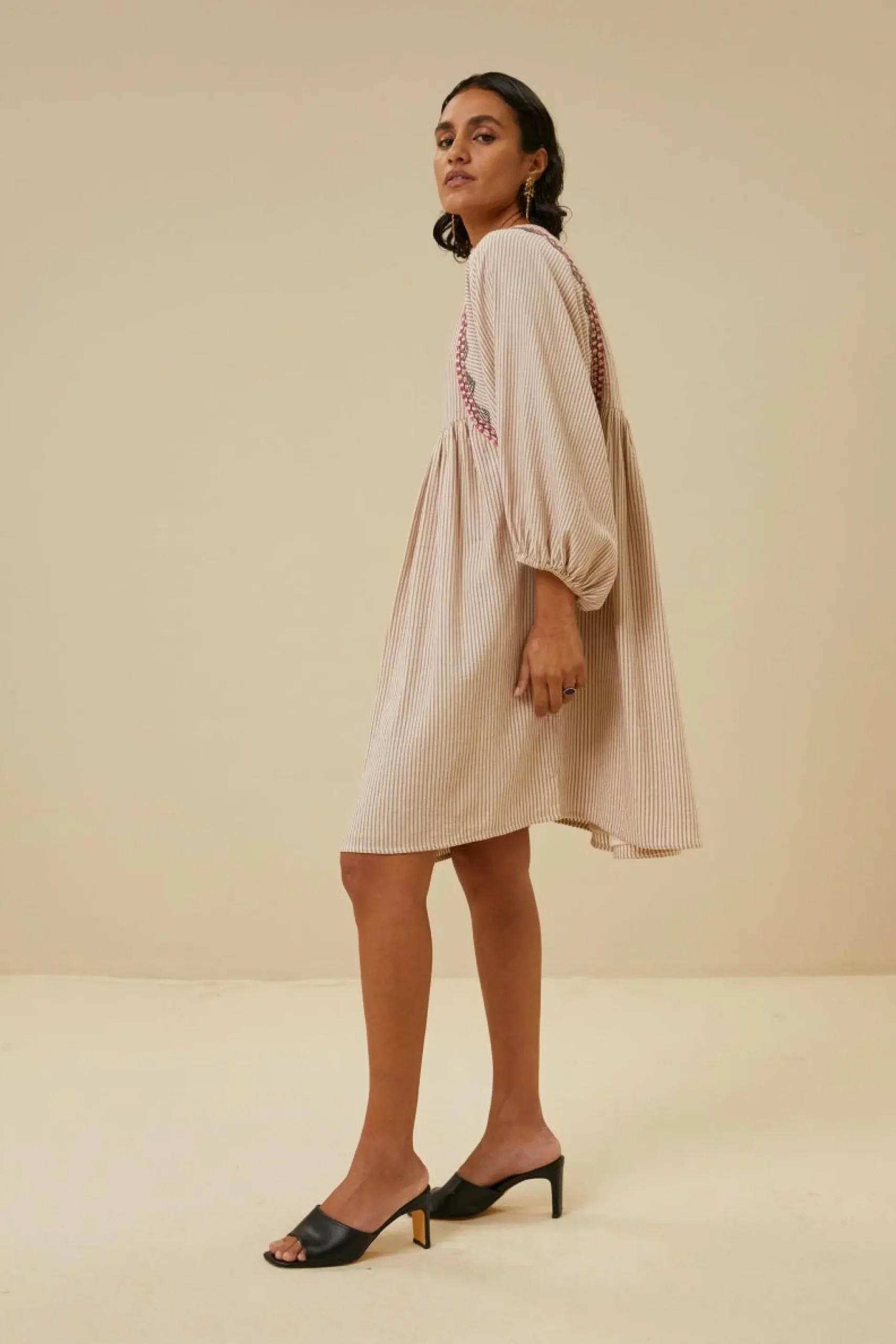 By bar Jurken<Philou Handloom Dress