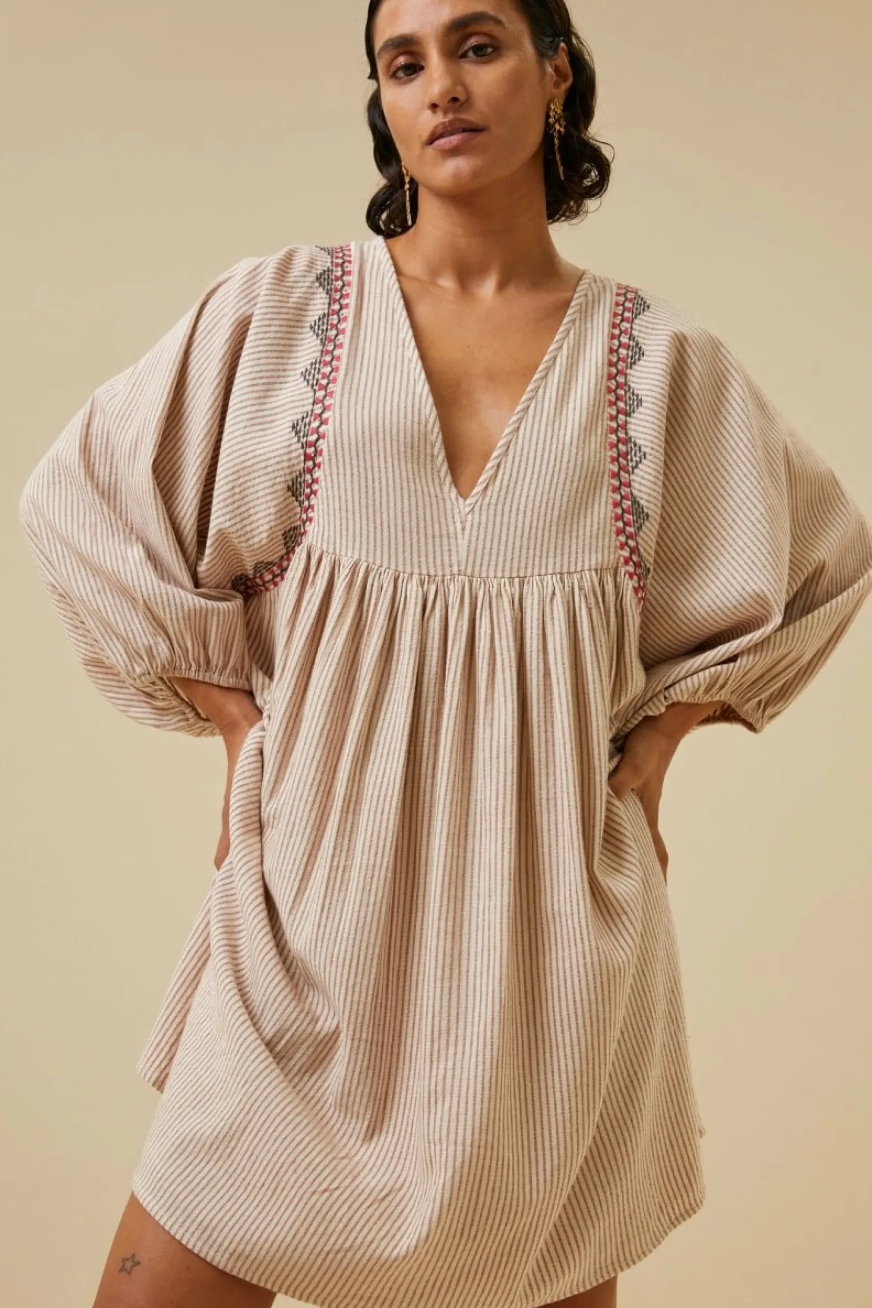 By bar Jurken<Philou Handloom Dress