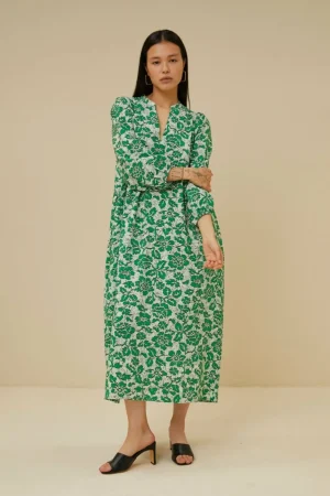 By bar Jurken<Ravi Batik Flower Dress