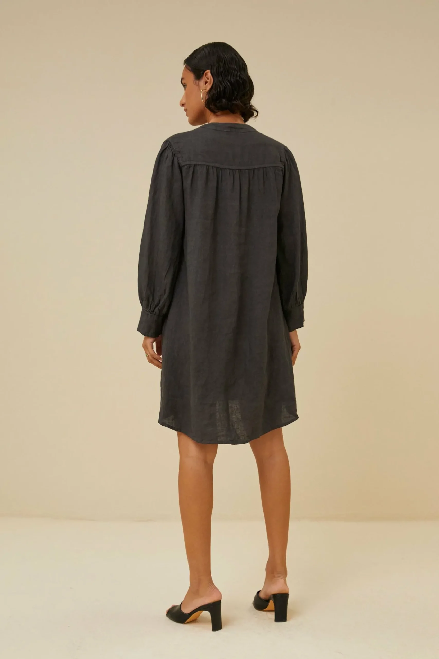 By bar Jurken<Resa Linen Dress