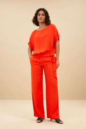 By bar Broeken<Robyn Satin Stripe Pant