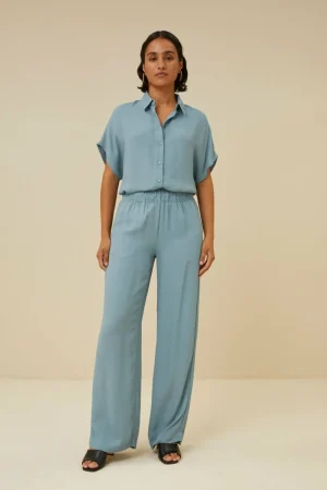 By bar Co-Ord Sets<Robyn Satin Stripe Pant