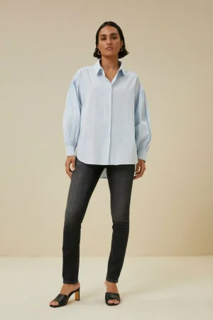 By bar Blouses<Sarah Chambray Blouse