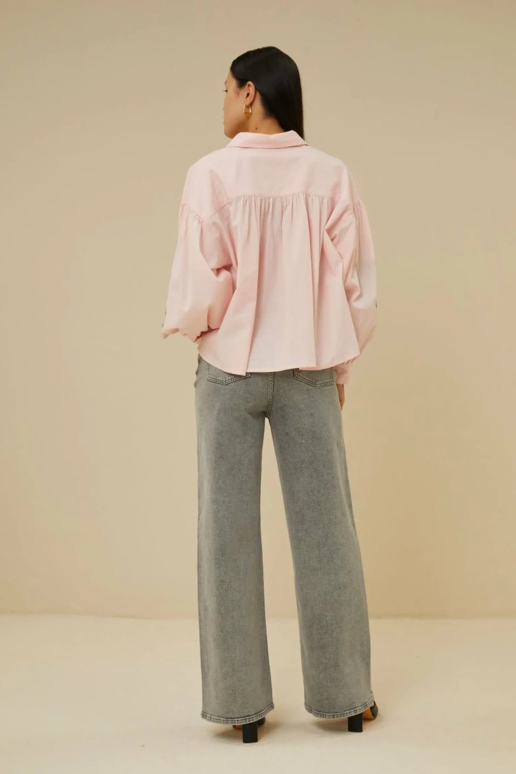 By bar Co-Ord Sets<Sarah Short Chambray Blouse