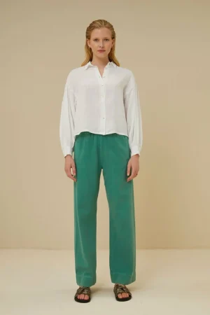 By bar Blouses<Sarah Short Linen Blouse