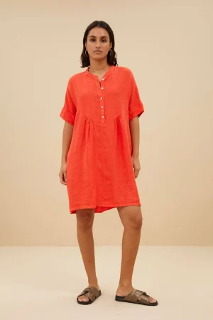 By bar Jurken<Tais Linen Dress