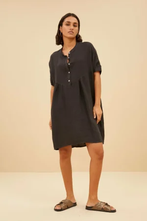 By bar Jurken<Tais Linen Dress
