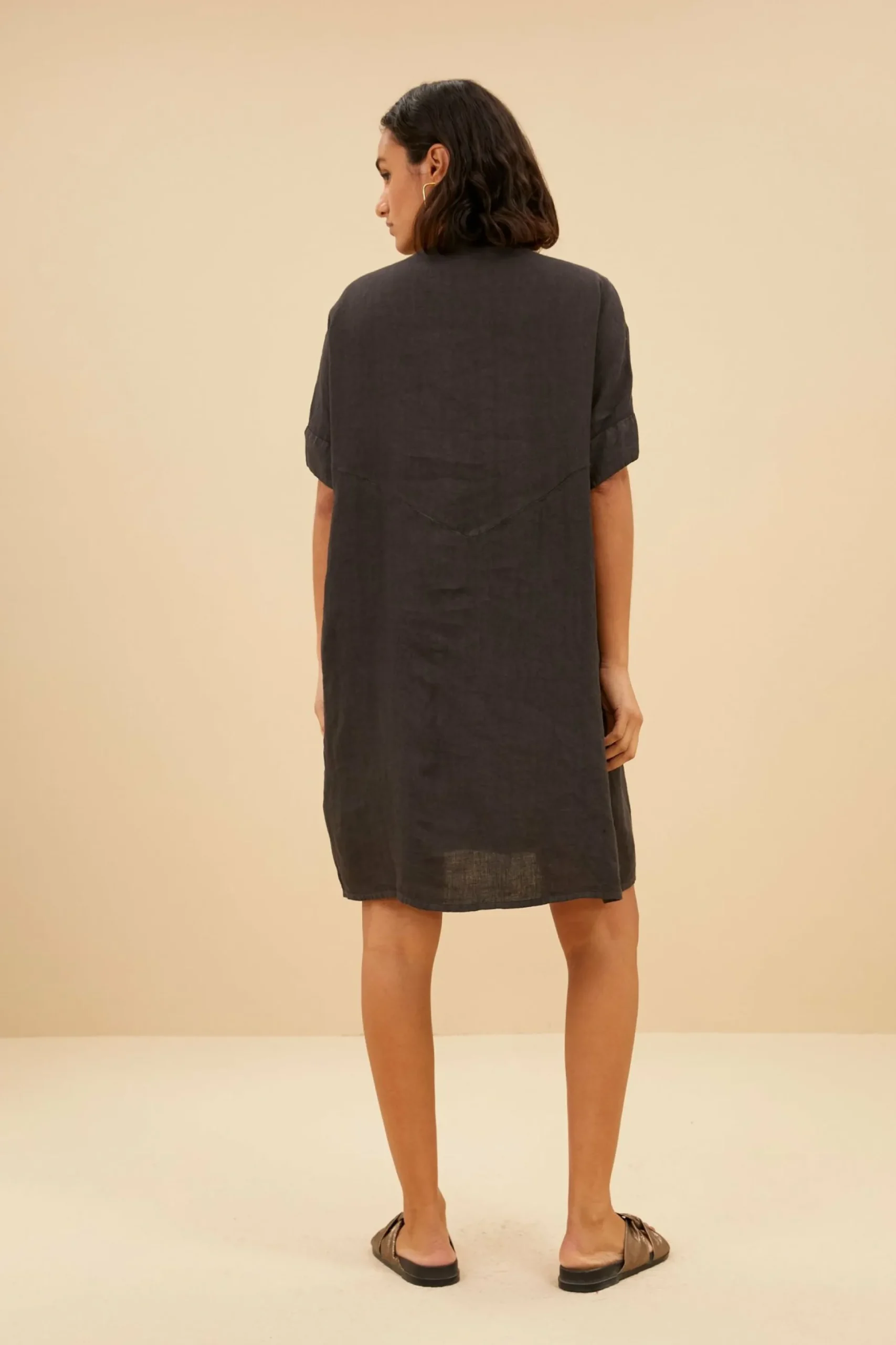 By bar Jurken<Tais Linen Dress