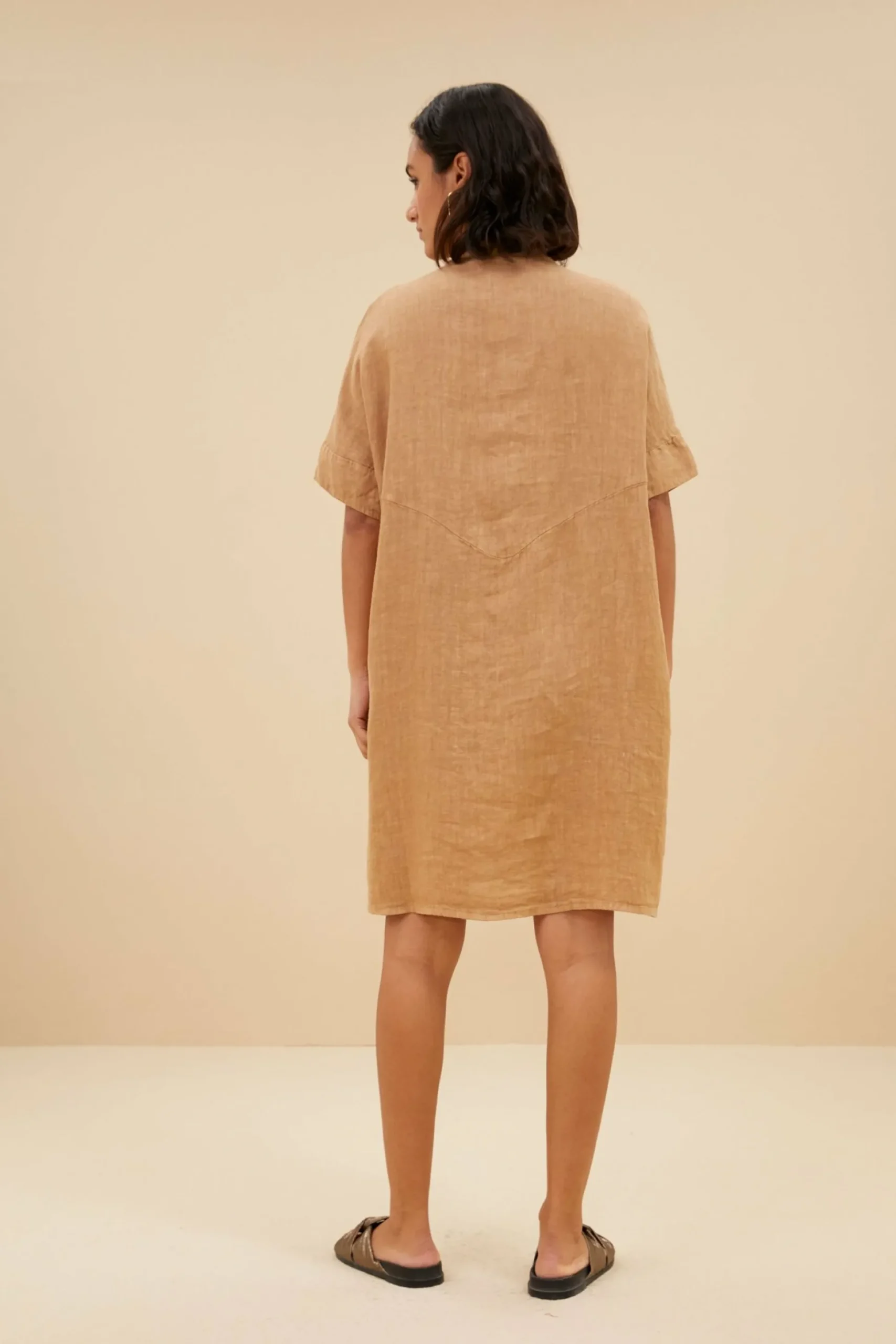 By bar Jurken<Tais Linen Dress